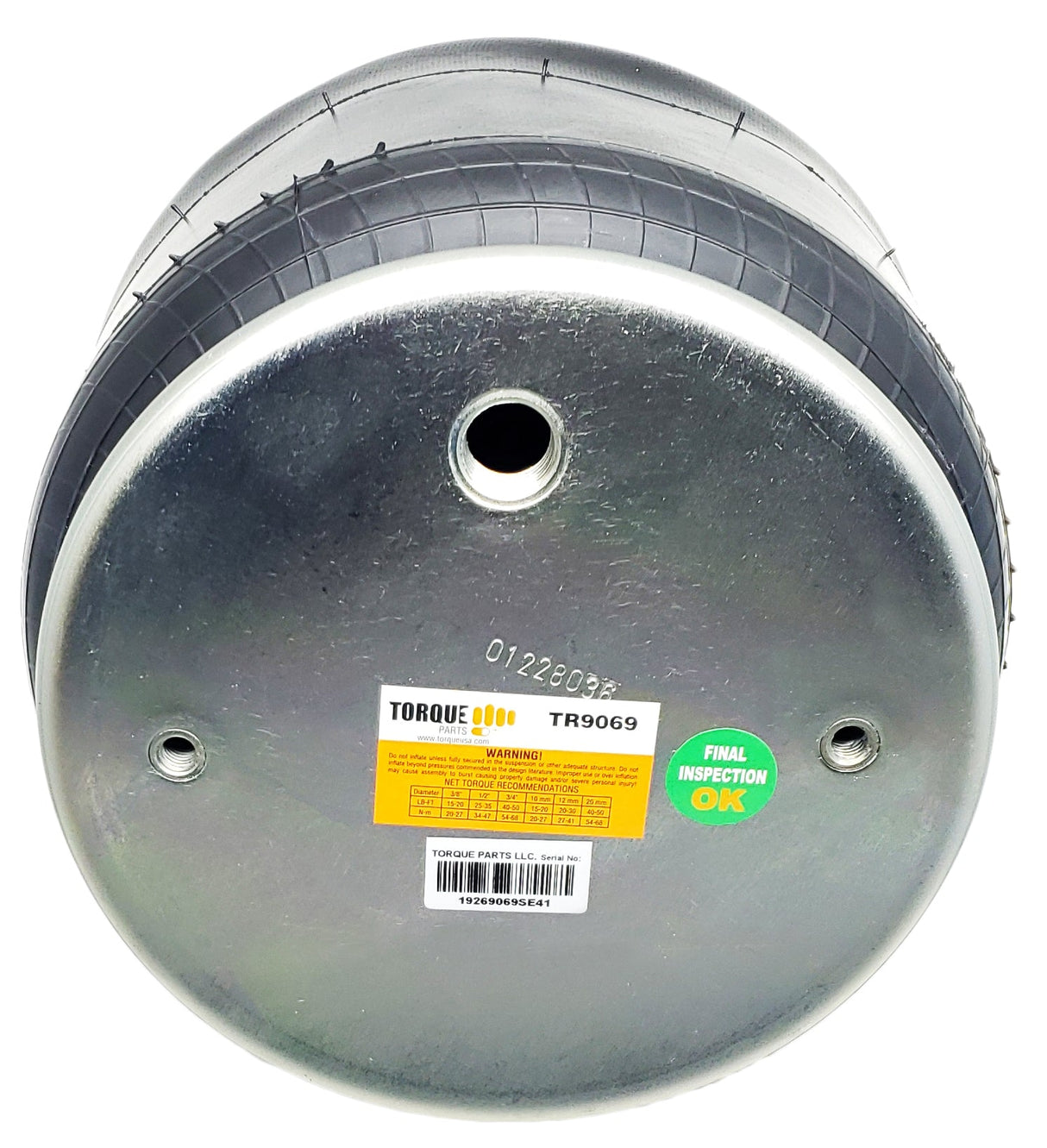 Air Spring Bag for Peterbilt Trucks (Replaces Firestone 9069, 8813, Peterbilt C81-6022) - 2 Pack - Aftermarketus Torque Reversible Sleeve Air Springs
