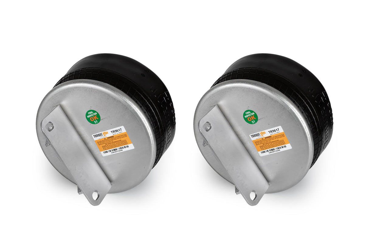 2 pack of TORQUE Air Spring Bag for Kenworth Trucks (Replaces Firestone 9617, Kenworth K-303-18, Firestone W01-358-9617, Goodyear 1R11-219 ) (2 x TR9617) - Aftermarketus Torque Reversible Sleeve Air Springs