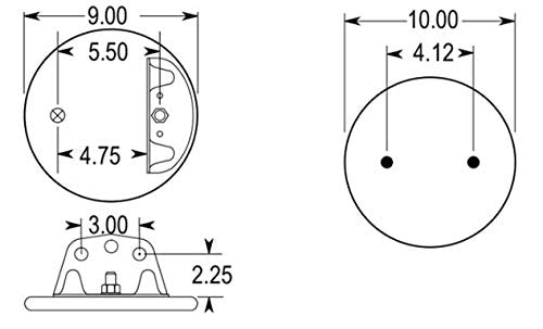 Suspension pneumatique pour camions Volvo | Remplacement Firestone 9296 Volvo 8061151 | Lot de 2