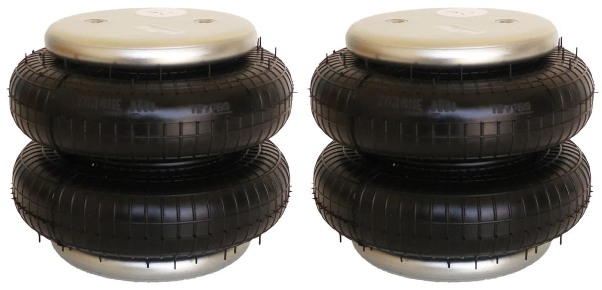 Ressort pneumatique à double convolution | Remplacement Firestone 7659 W01-358-5079 Hendrickson 5079 | Paquet de 2