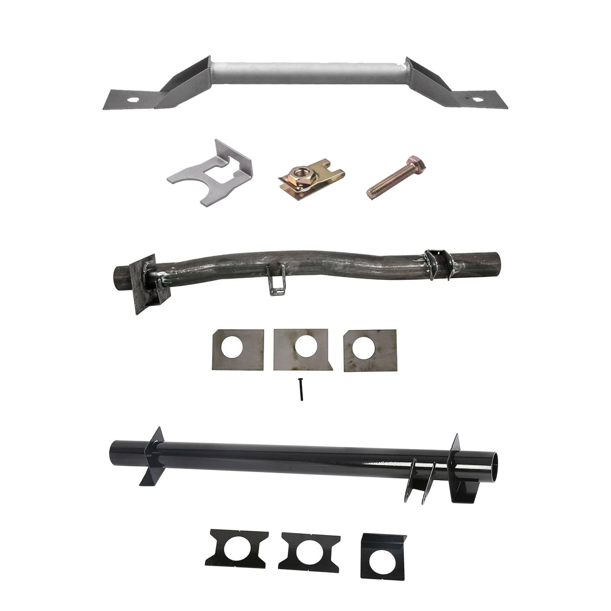 Rear and Front Upper Shock Mount Rear Fuel Tank Support Crossmembers for 1999-2006 Chevrolet Silverado