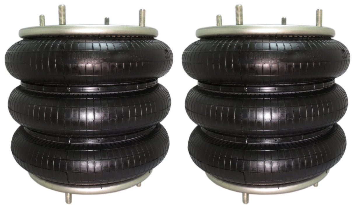 Triple Convoluted Air Spring Bag | Replacement Hendrickson 13041 Firestone 7818 | 2 Pack
