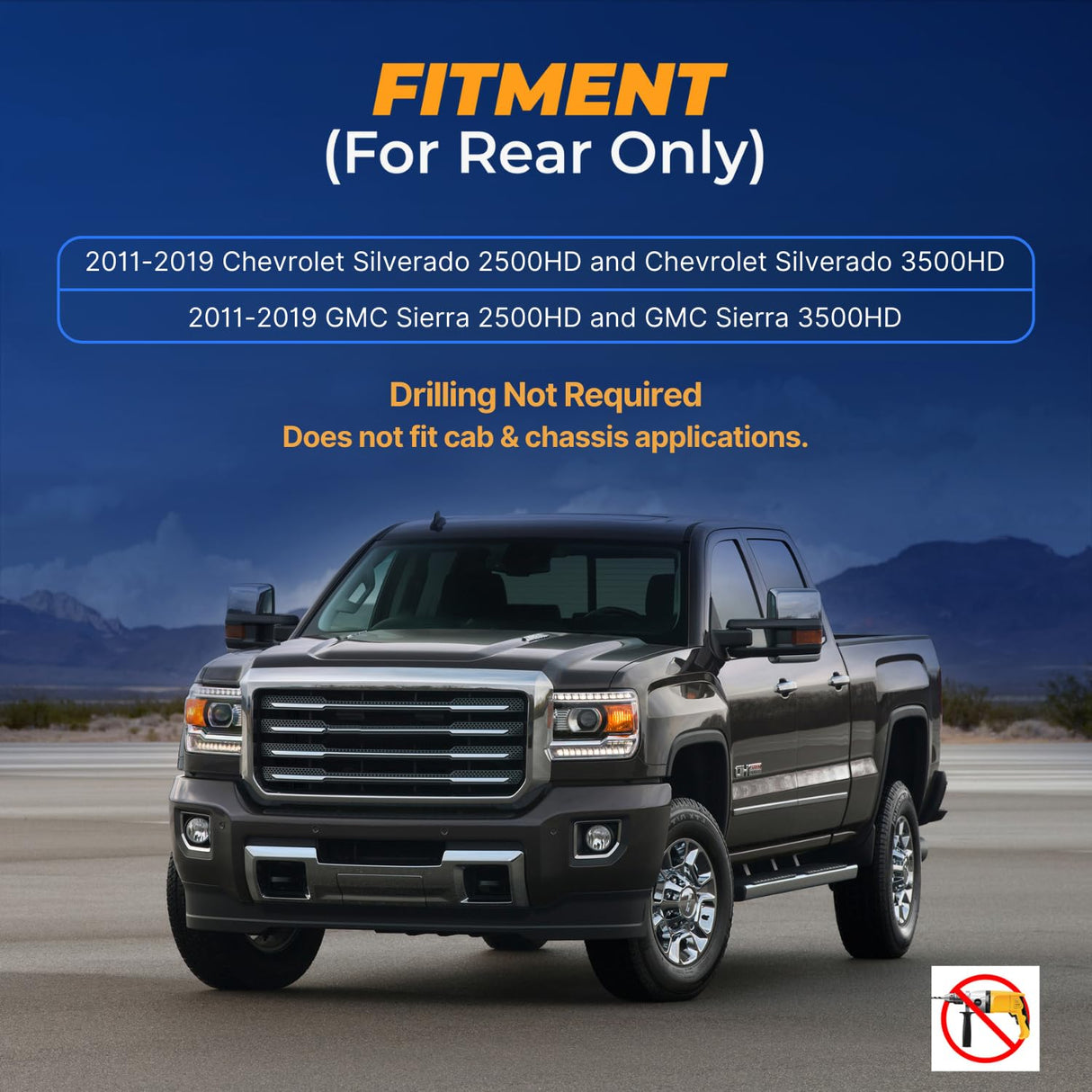 Kit de suspension pneumatique pour Chevy Silverado 2011-2019 (remplace le Air Lift 57338 LoadLifter 5000)