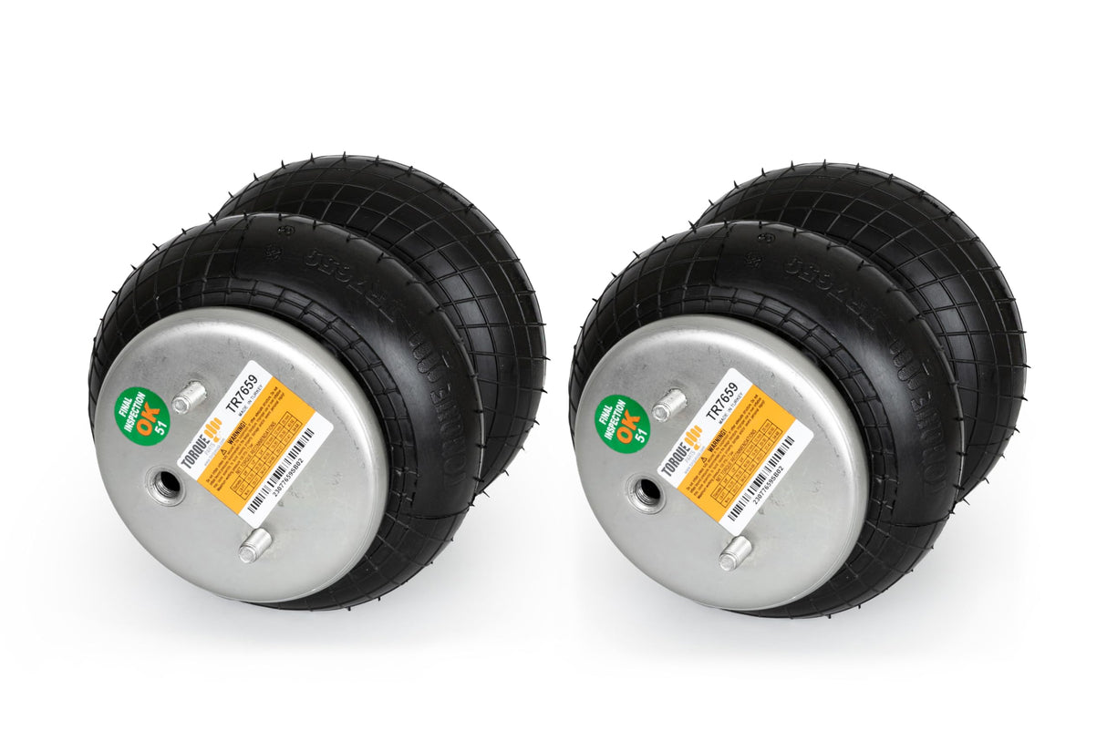 Ressort pneumatique à double convolution | Remplacement Firestone 7659 W01-358-5079 Hendrickson 5079 | Paquet de 2