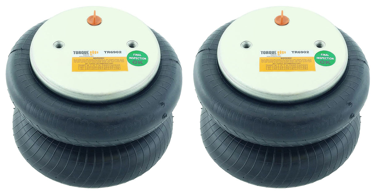 Double Convoluted Air Spring Bag | Replacement Firestone 6902 Hendrickson 2630 | 2 Pack