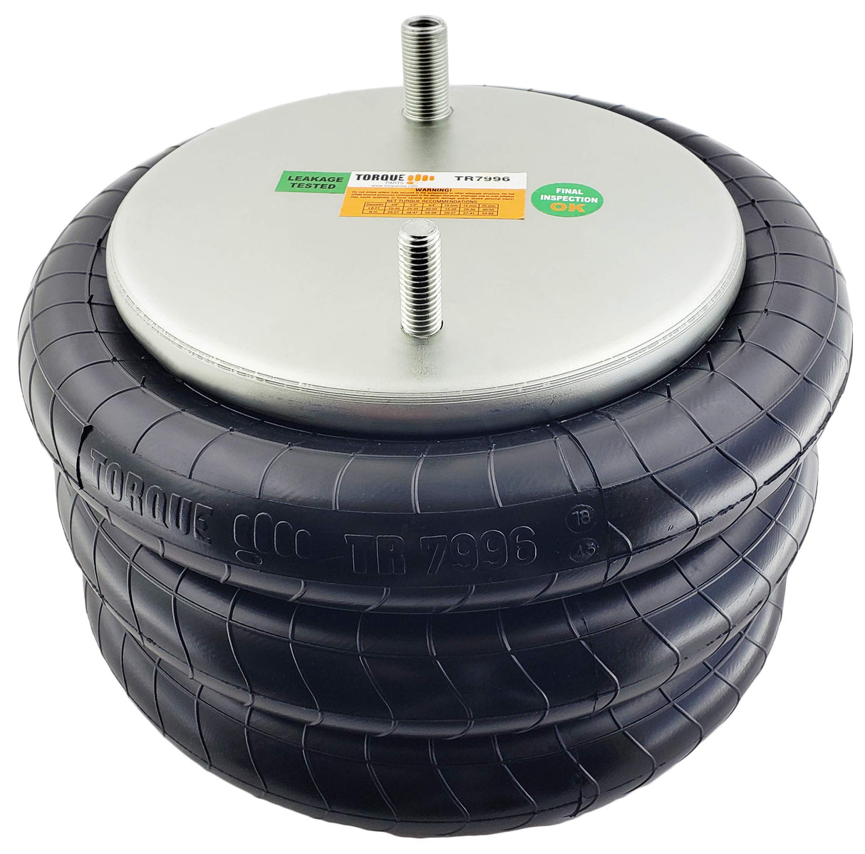 Triple Convoluted Air Spring Bag | Replacement Firestone 7990 7996 Granning 8221 | 2 Pack