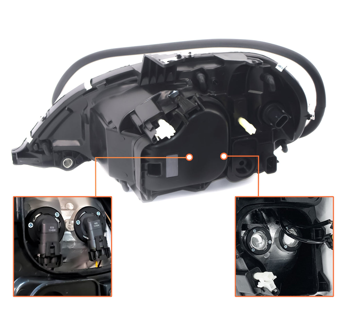 Headlight for 1996-2017 Freightliner Columbia | Replacement Freightliner A06-51041-002 | Left Aftermarketus Headlights
