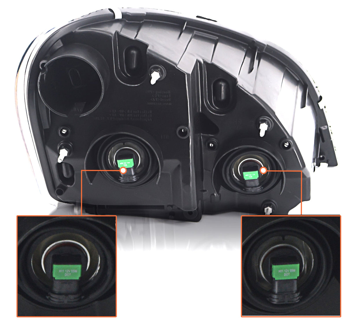 Headlight for 2008-2017 Freightliner Cascadia | Replacement Freightliner A06-51907-002 | Left Aftermarketus Headlights
