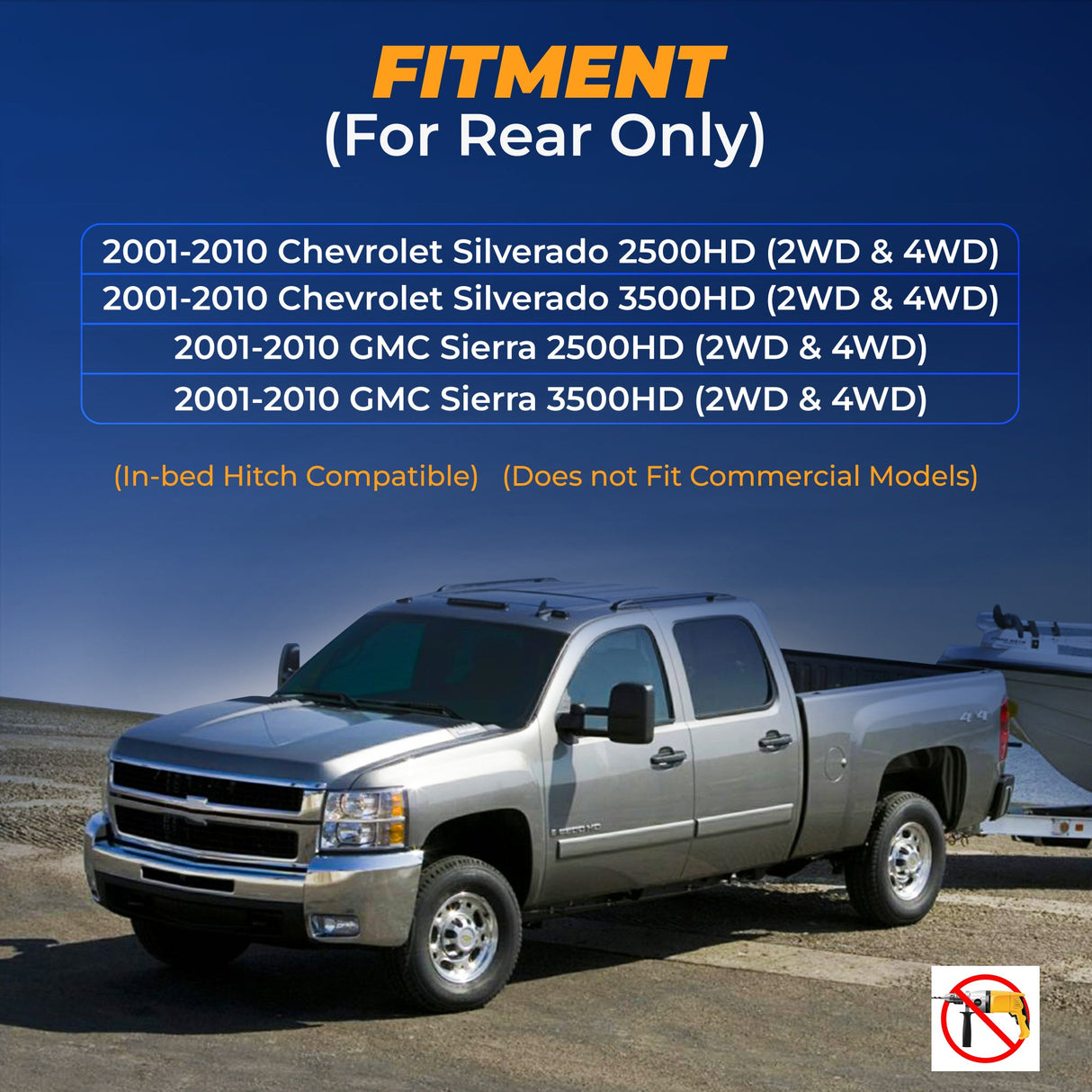 Air Bag Suspension Kit for 2001-2010 Chevy Silverado 2500HD | up to 7,500 lbs - Torque Air Helper Kits for Pick-up(s)