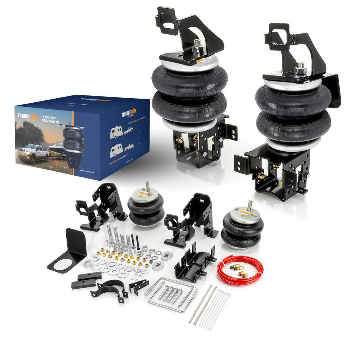 Air Bag Suspension Kit for 1999-2004 and 2008-2010 Ford F250 F350 - Torque Air Helper Kits for Pick-up(s)