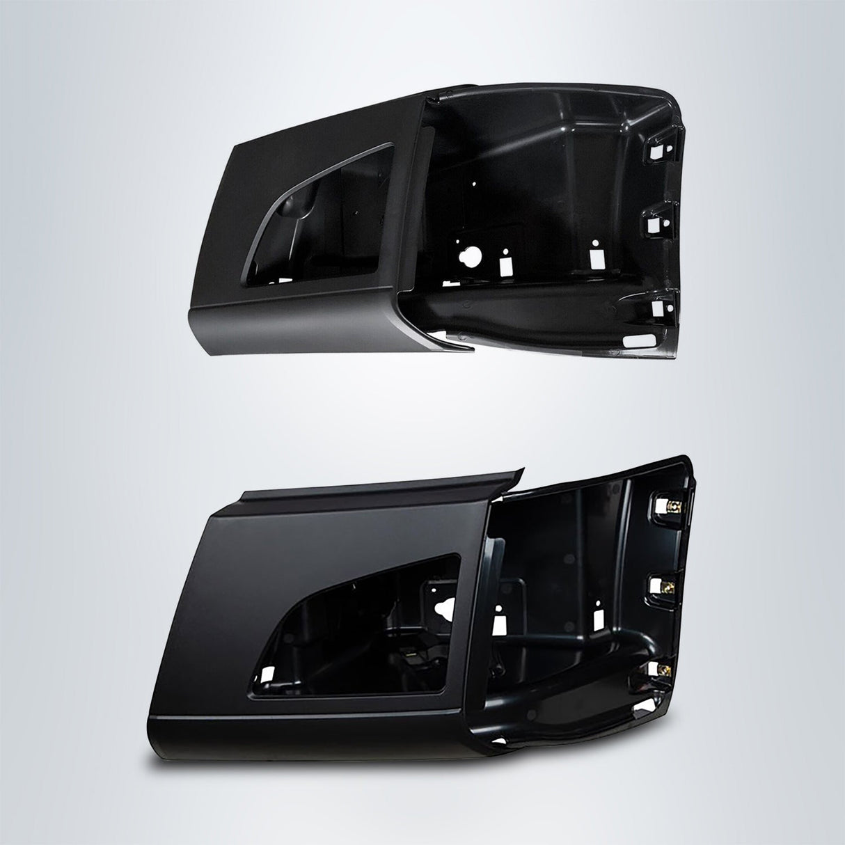 Corner Side Bumper Replacement (with Fog Light Hole) for 2018-2024 Volvo VNL | Left Aftermarketus Bumpers