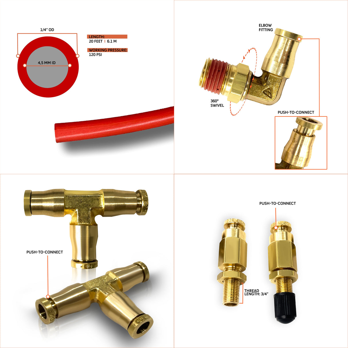 Air Spring with Air Line Kit (Replaces Firestone 6397) Aftermarketus Pick Up Convoluted Air Springs