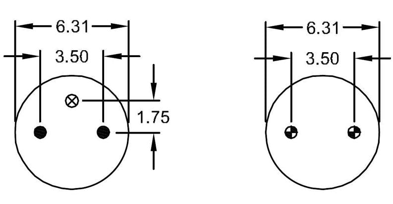 TORQUE Air Spring Bag Replaces Firestone 6943, W01-358-6943 Aftermarketus Convoluted Air Springs