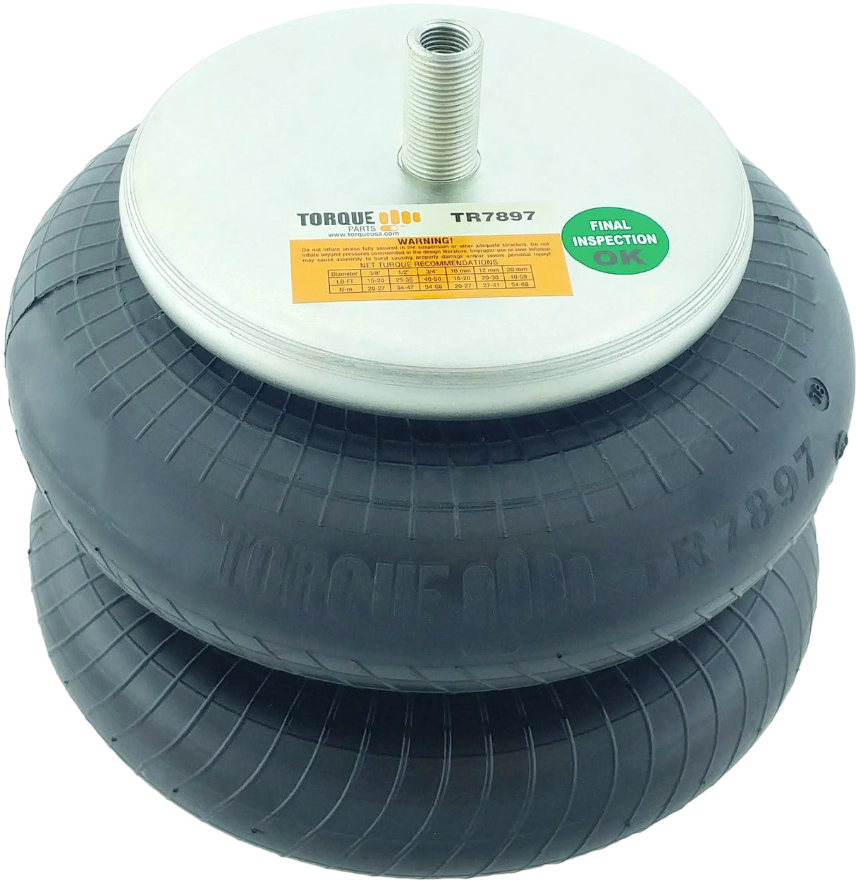 Double Convoluted Air Spring Bag (Replaces Firestone 7897, Hendrickson 2878, C-23114) Aftermarketus Convoluted Air Springs