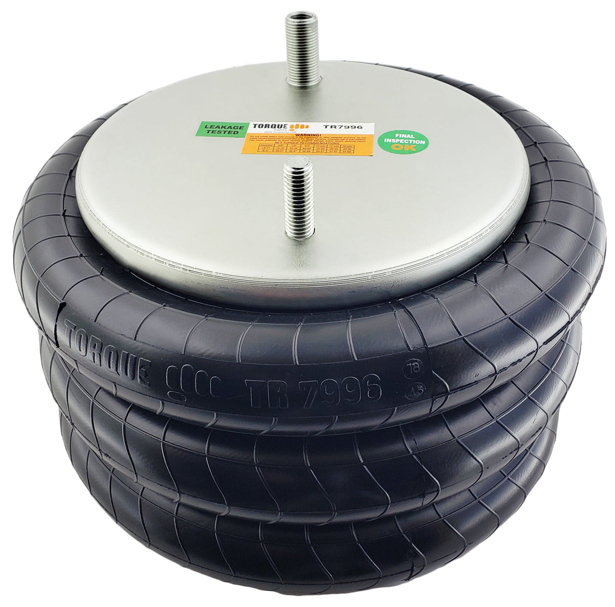 Triple Convoluted Air Spring Bag (Replaces Firestone 7996, 7990, Granning 8221) Aftermarketus Convoluted Air Springs