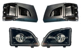 Pare-chocs latéraux d'angle avec phares antibrouillard pour Volvo VNL 2018-2024 | Remplacement Volvo 82775826 82775828 | Paire