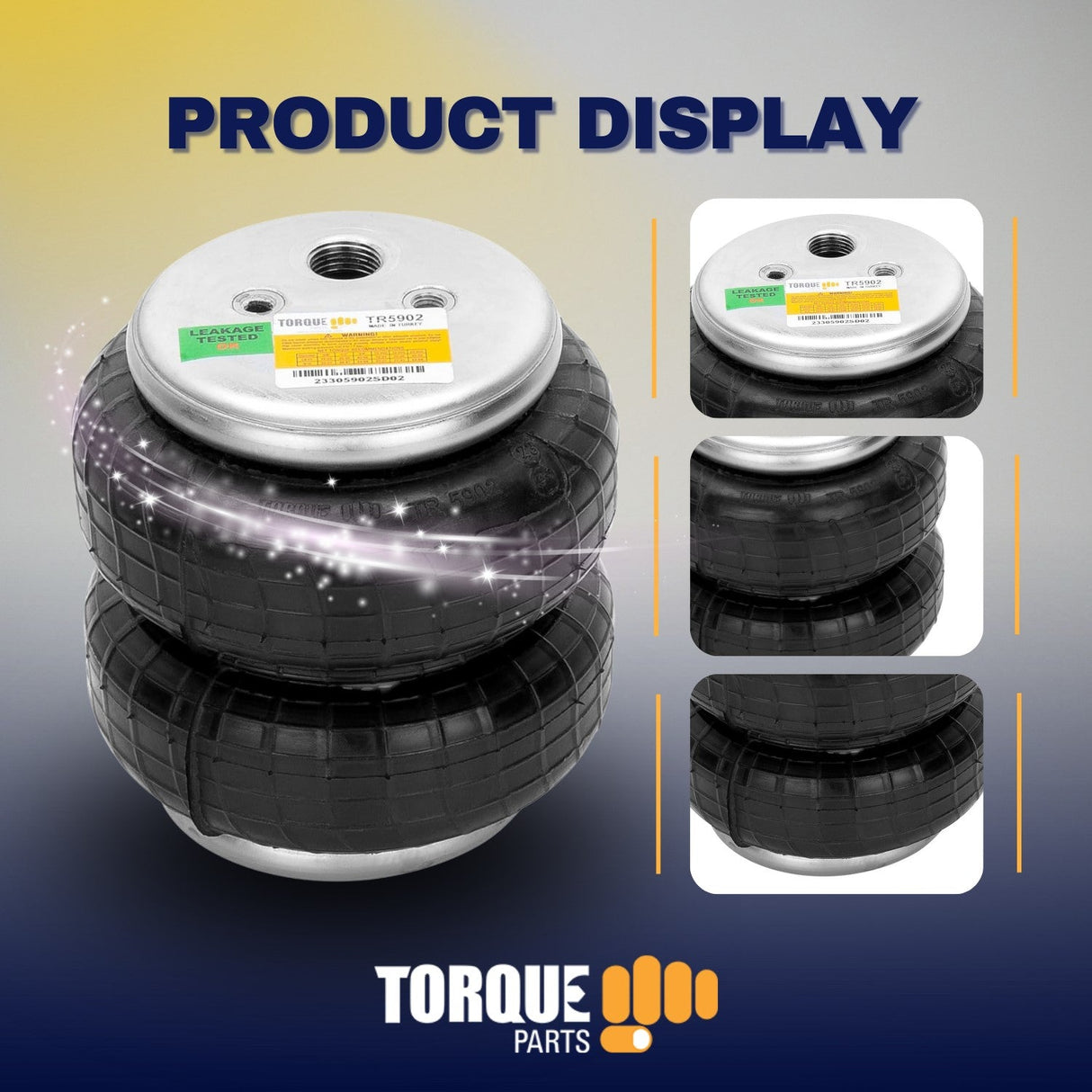 Air Suspension Spring Double Bellow Standard 2500 lb 2 Pack Aftermarketus Pick Up Convoluted Air Springs