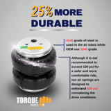 Air Suspension Spring Double Bellow Standard 2500 lb 2 Pack Aftermarketus Pick Up Convoluted Air Springs