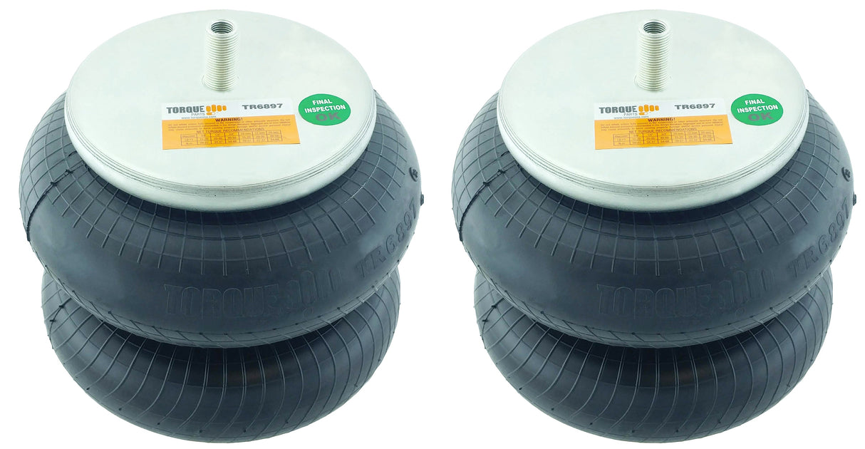 Double Convoluted Air Spring Bag | Replacement Firestone 6897 Goodyear 2B9-229 | 2 Pack