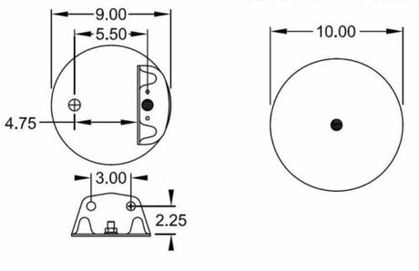 Air Spring Bag for Volvo Trucks (Replaces Firestone 8829, Volvo 20505399) - 2 Pack - Aftermarketus Torque Reversible Sleeve Air Springs