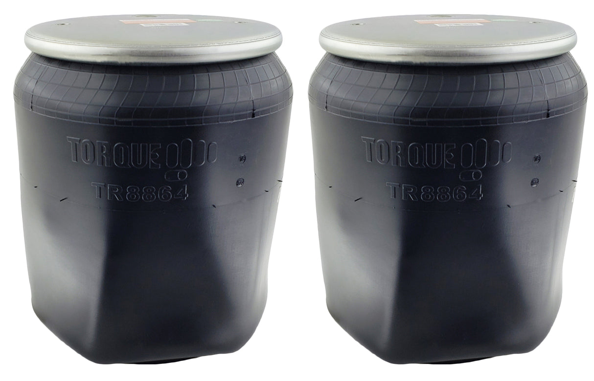 Air Spring Bag for Peterbilt and Kenworth Trucks (Replaces Firestone 8864, Peterbilt C811013) - 2 Pack - Aftermarketus Torque Reversible Sleeve Air Springs