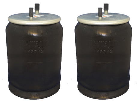 2 pack of TORQUE Trailer Air Spring Bag (Replaces Firestone 9243, Firestone W01-358-9243, Holland 905-57-112, Goodyear 1R12-480) (2 x TR9243) - AFTERMARKETUS Torque Reversible Sleeve Air Springs