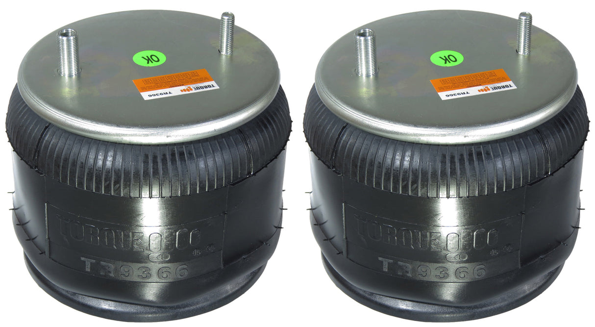 Trailer Air Spring Bag (Replaces Firestone 9366, W&C AS-0054, Holland 905-57-160) - 2 Pack Aftermarketus Reversible Sleeve Air Springs