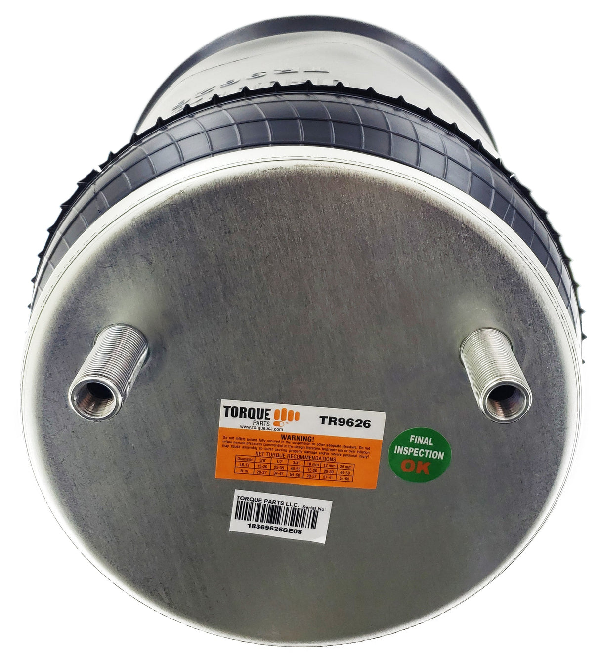Trailer Air Spring Bag | Replacement Firestone 9626, Hendrickson C-23720, Goodyear 1R11-292 | 2 Pack