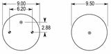 Air Spring Bag for Peterbilt Trucks | Replacement Peterbilt C816000 Firestone 8813| 2 Pack