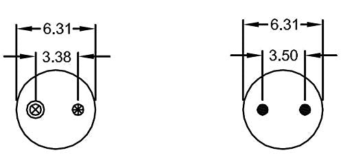 Ressort pneumatique à double convolution | Remplace Firestone 6944 Goodyear 2B9-252 | Pack de 2