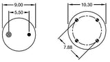 Air Spring Bag for Rowe Truck | Replacement Firestone 8888 Rowe ASC2500 | 2 Pack