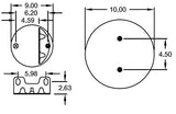 Trailer Air Spring Bag Replacement Firestone 9287 Hendrickson 50405-1 | 2 Pack