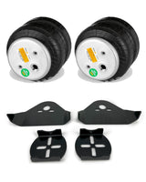 Weld-On Rear Air Ride Mounting Brackets with Air Spring Bag for Ford, Chevrolet, GMC, Dodge RAM Pickups