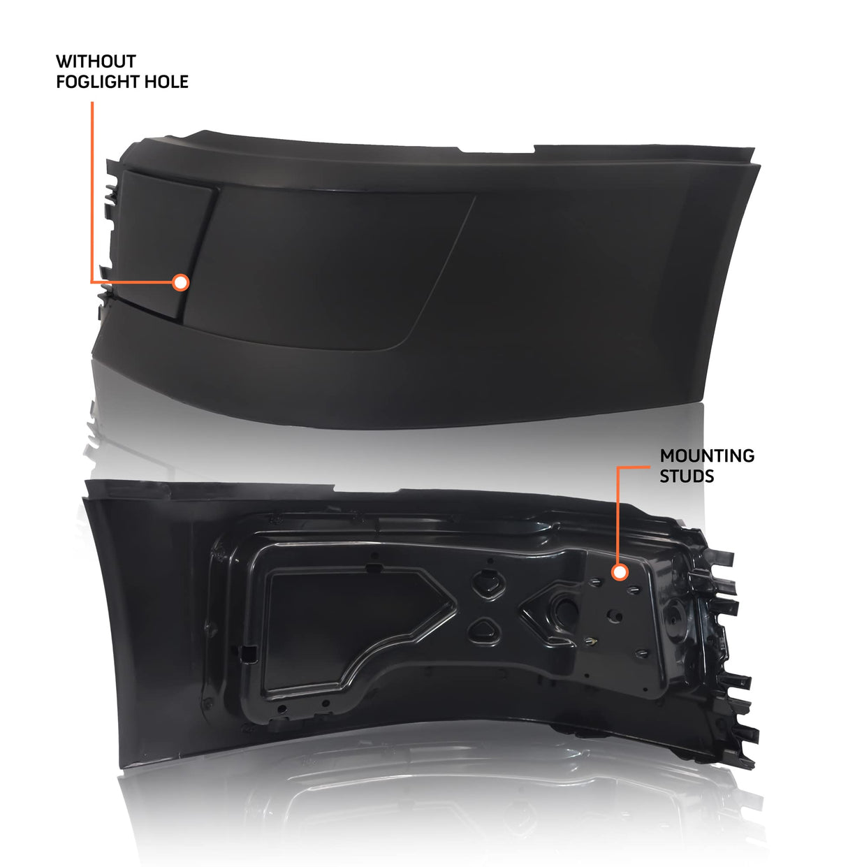 Full Bumper Set with Headlights for 2004-2017 Volvo VNL Semi Trucks
