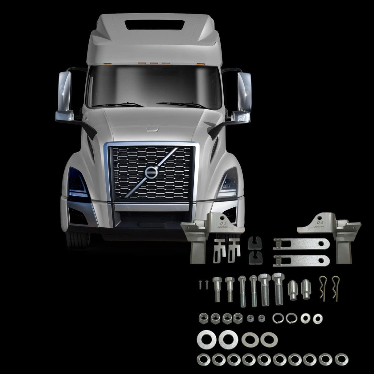Supports de montage pour pare-buffle pour Volvo VNL 2004-2017