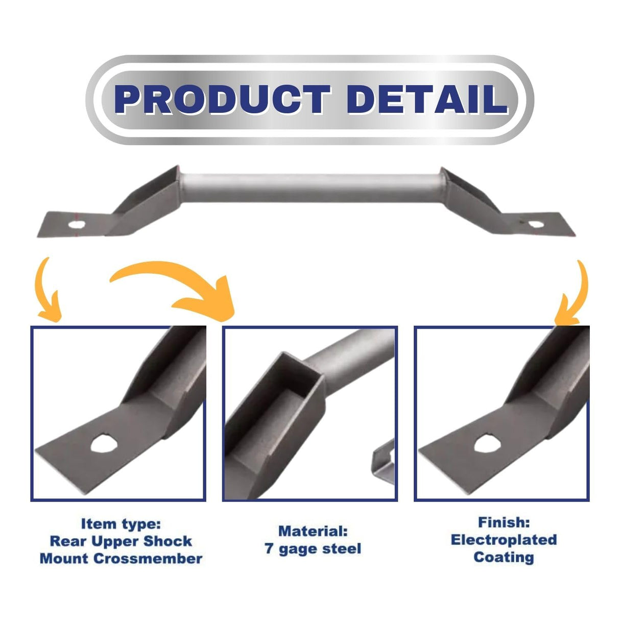 Front Fuel Tank Support Crossmember for 1999-2006 Chevrolet Silverado GMC Sierra 1500 2500