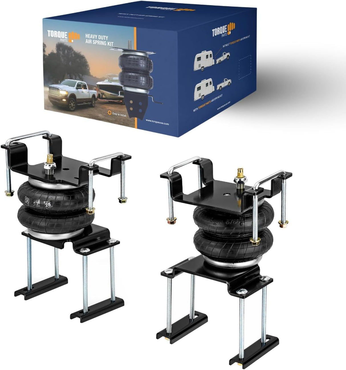 Kit de suspension pneumatique pour Nissan Frontier 2005-2020 | Jusqu'à 3 400 kg de capacité de charge