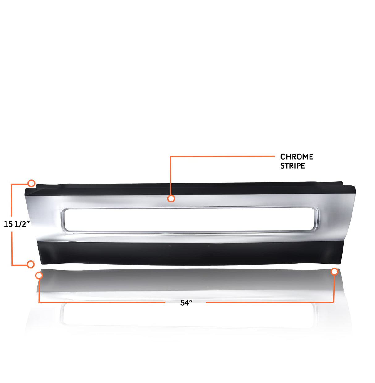 Full Bumper Set with Headlights for 2004-2017 Volvo VNL Semi Trucks