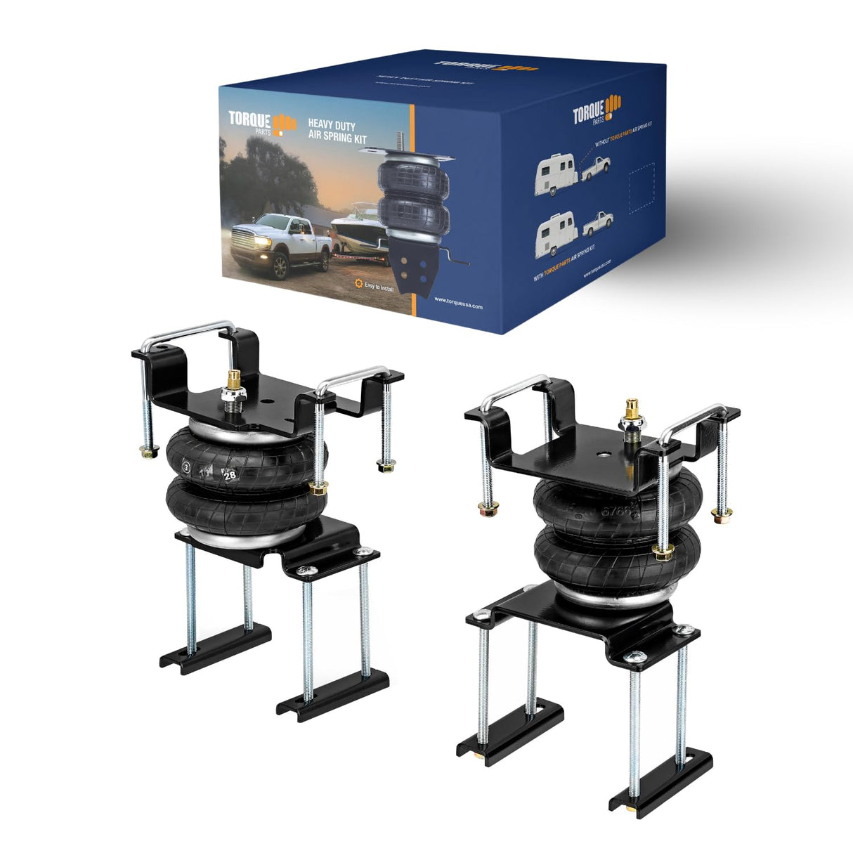 Kit de suspension pneumatique pour Nissan Frontier 2WD et 4WD 2022-2026 | Ressorts auxiliaires arrière pour remorquage