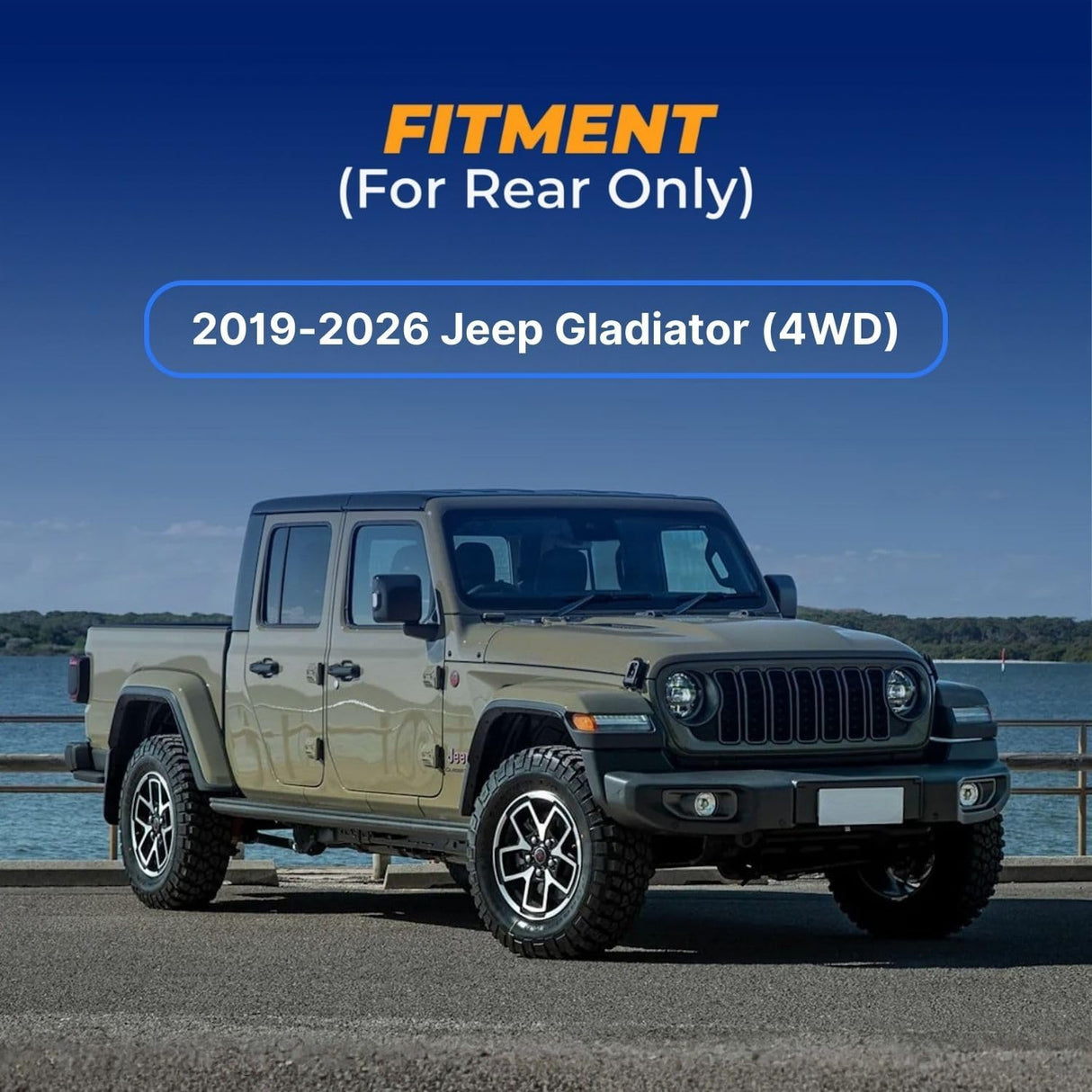 Air Spring Bag Suspension Kit for 2019-2025 Jeep Gladiator 4WD