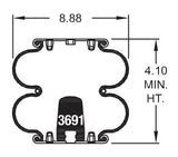 Air Spring Bag Replacement for Firestone W01-358-6926 | Heavy Duty Air Bag with 3-Year Warranty