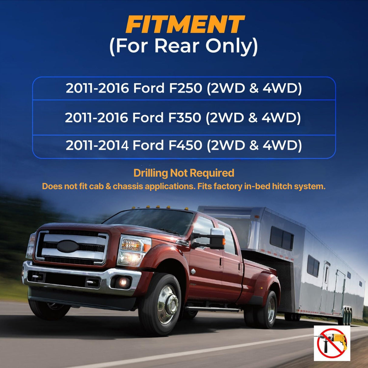 Airbag Suspension Kit for 2011-2016 Ford F250/F350 & 2011-2014 Ford F450