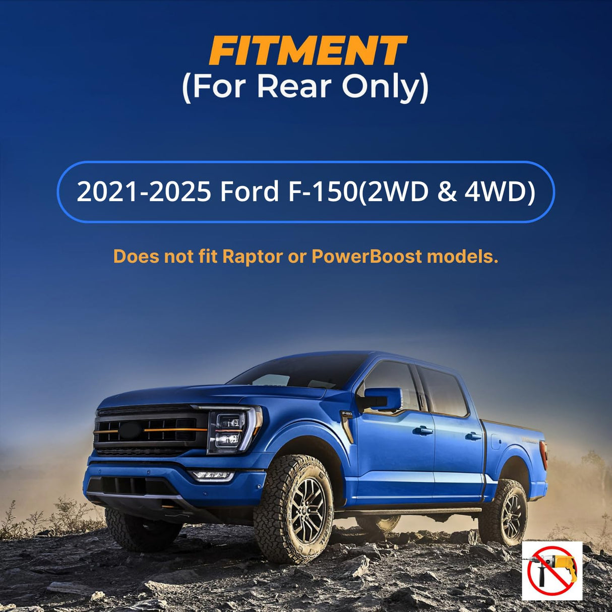 Kit de suspension pneumatique pour Ford F150 2021-2025 2WD 4WD - Remplacement Air Lift 57355