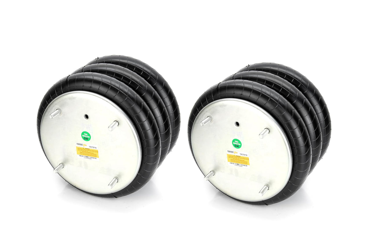Triple Convoluted Air Spring Bag | Replacement Hendrickson 13041 Firestone 7818 | 2 Pack