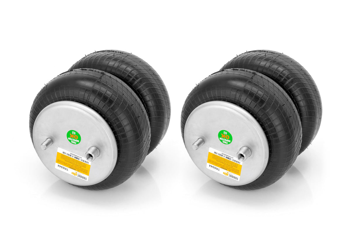 Ressort pneumatique à double convolution | Remplace Firestone 6944 Goodyear 2B9-252 | Pack de 2