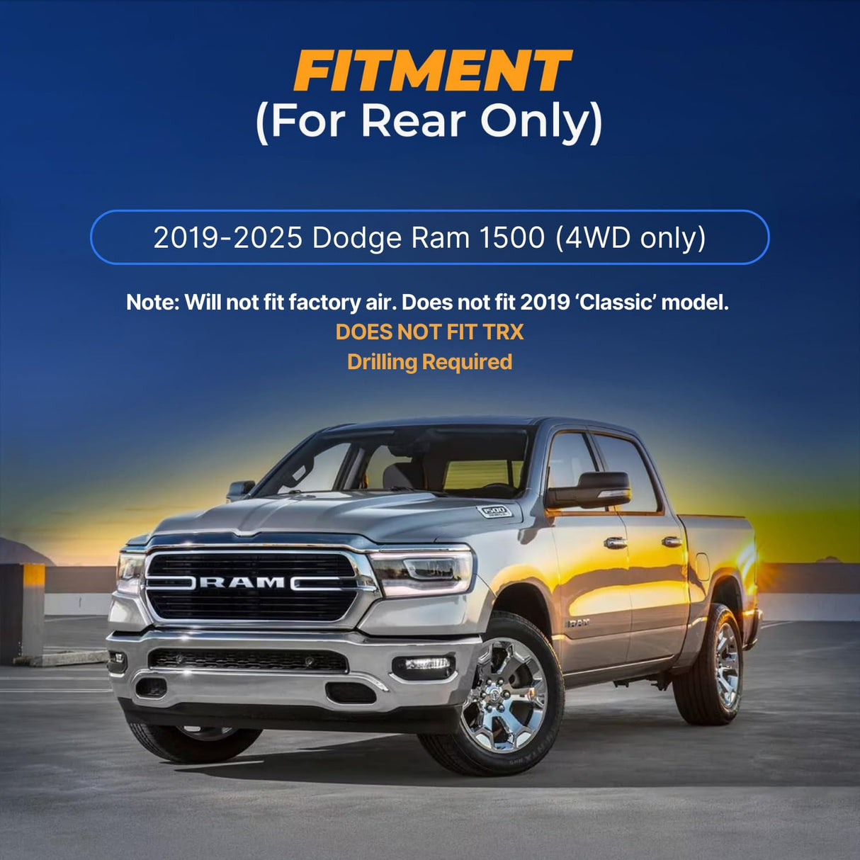 Kit de suspension pneumatique pour Dodge RAM 1500 4WD 2019-2026 | Remplacement Air Lift 57375