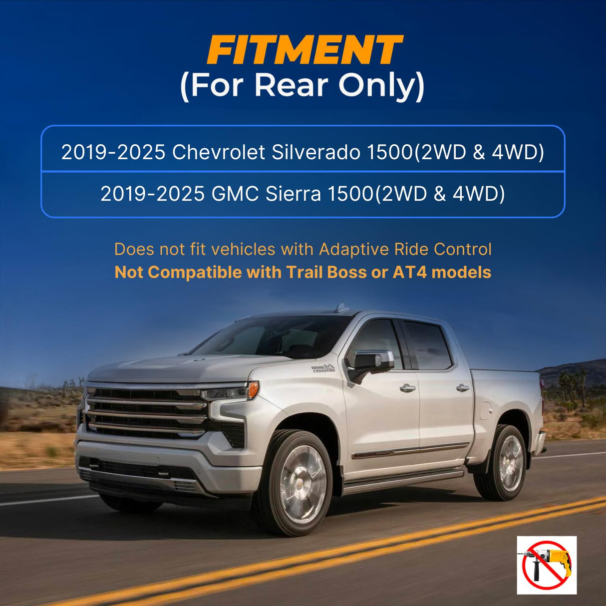 Air Spring Bag Suspension Kit for 2019-2026 Chevrolet Silverado 1500
