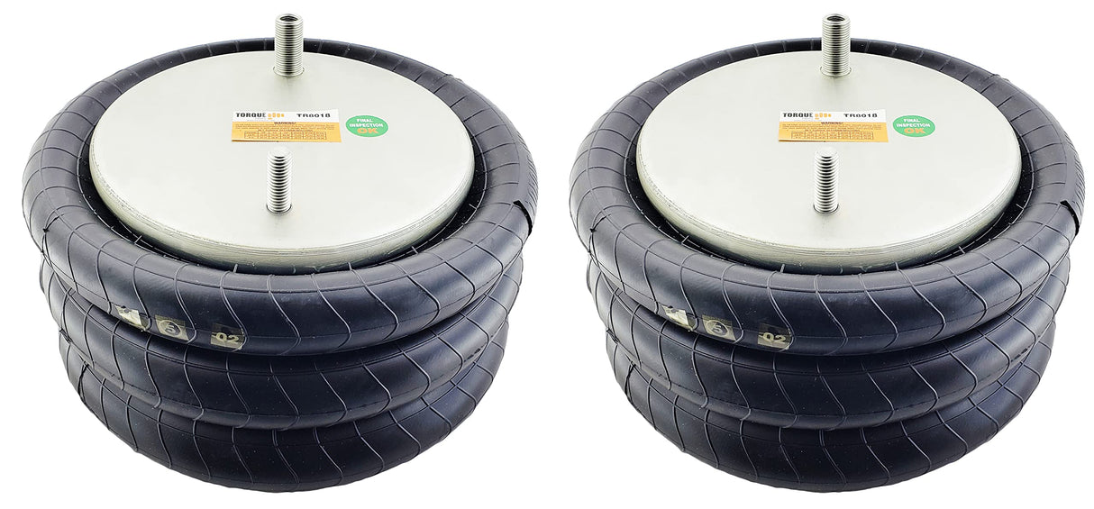 Ressort pneumatique à triple enroulement | Remplacement Firestone 8018 Goodyear 3B12-303 | Lot de 2