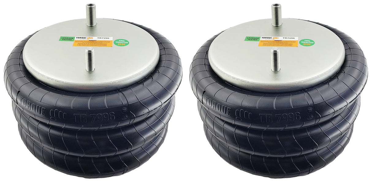 Triple Convoluted Air Spring Bag | Replacement Firestone 7990 7996 Granning 8221 | 2 Pack