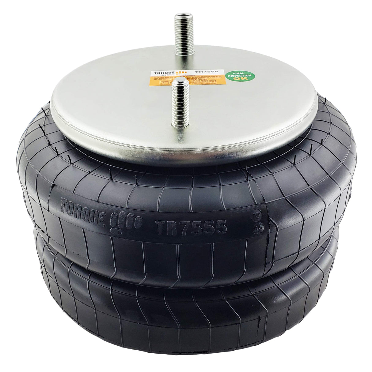 Double Convoluted Air Spring Bag | Replacement Firestone 7555 Triangle AS-4480 | 2 Pack